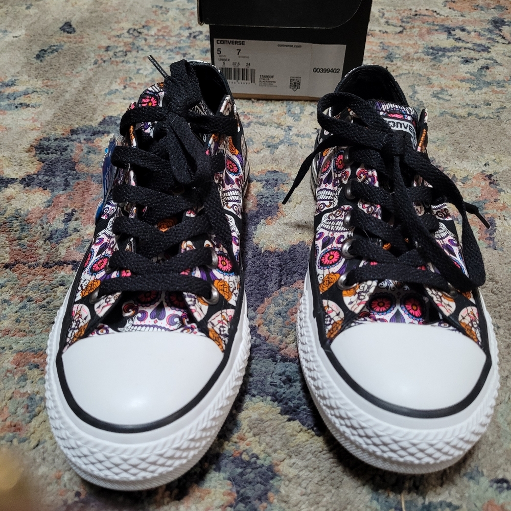 Converse All Star Skull Candy sneakers  size 7